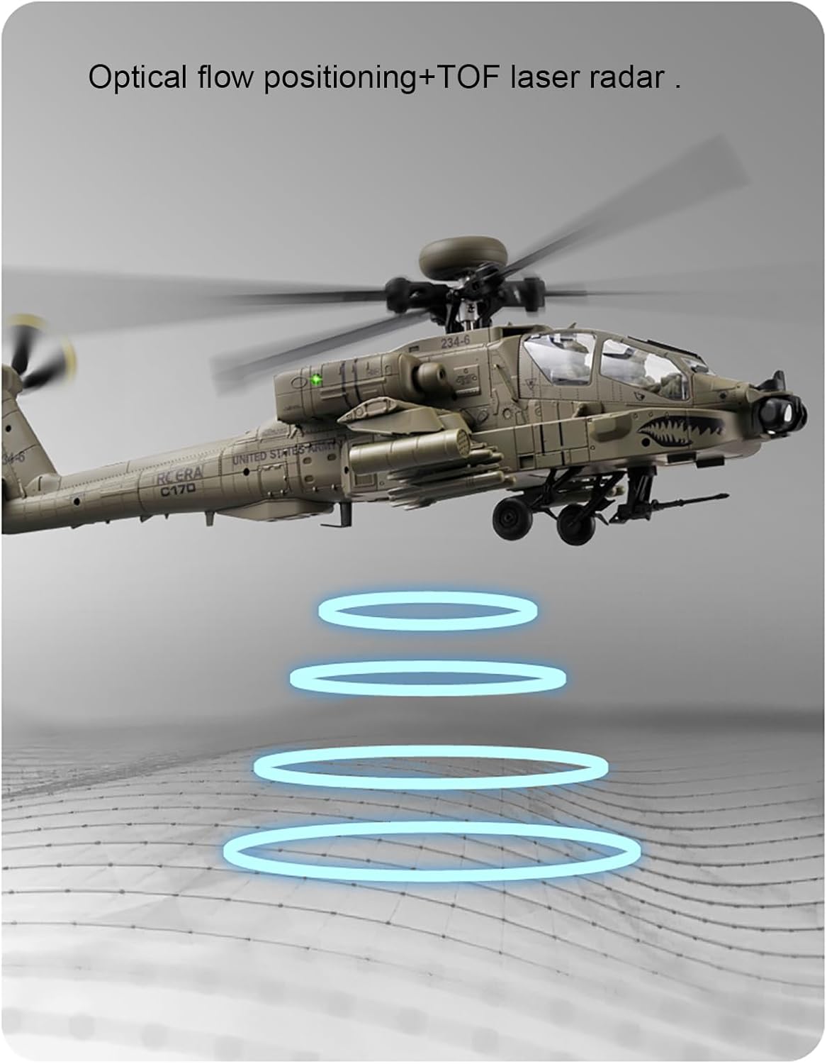 310MM 6CH C170 AH-64D Remote C - đánh giá và giá Rc Helicopter Case