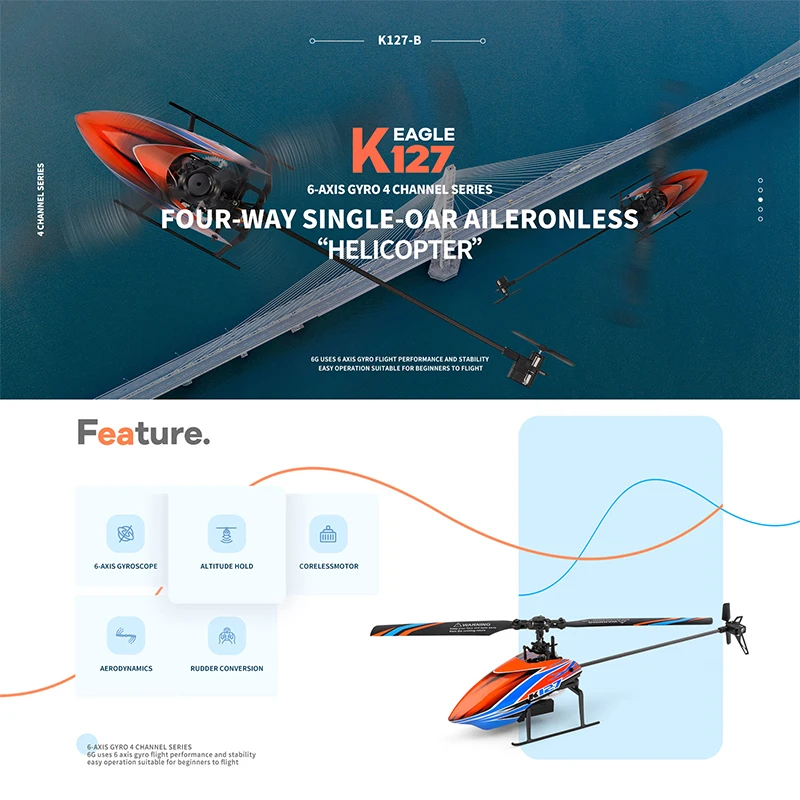 WLtoys K127 RC Helicopters 2.4 - đánh giá và giá Rc Helicopter Blade