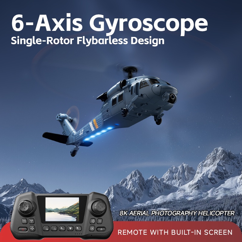 8K Flybarless Optical Flow Hov - đánh giá và giá Rc Helicopter Case